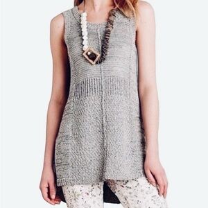 Anthropologie Sparrow Sleeveless Knit Tank - Grey.